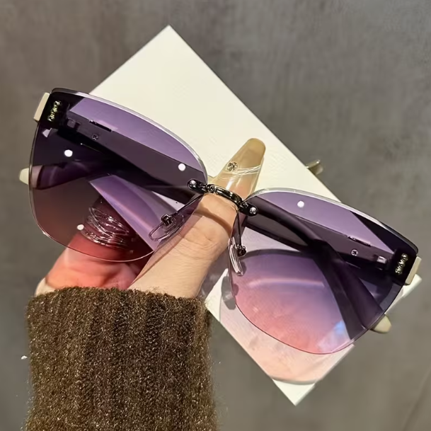 Damskie Okulary Bezramkowe Cat Eye