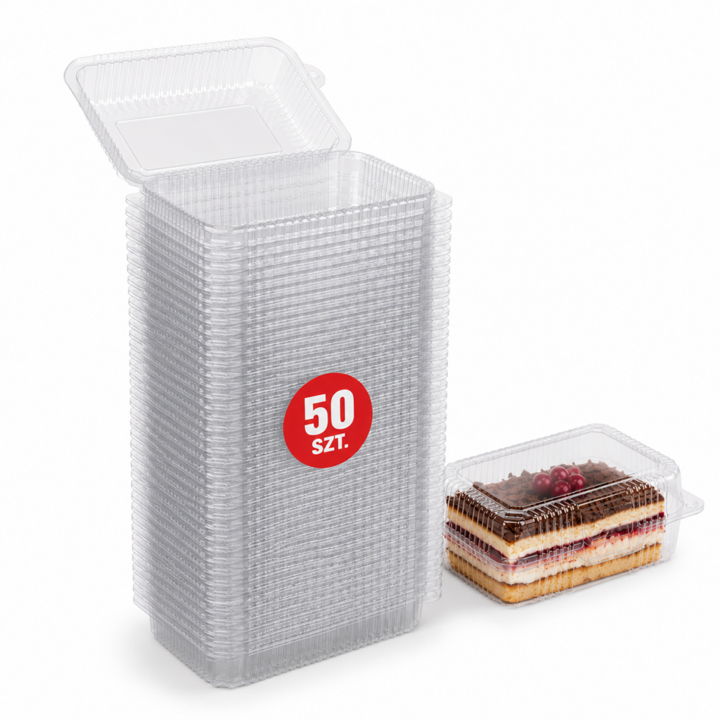Pojemniki plastikowe na ciasto 50szt.