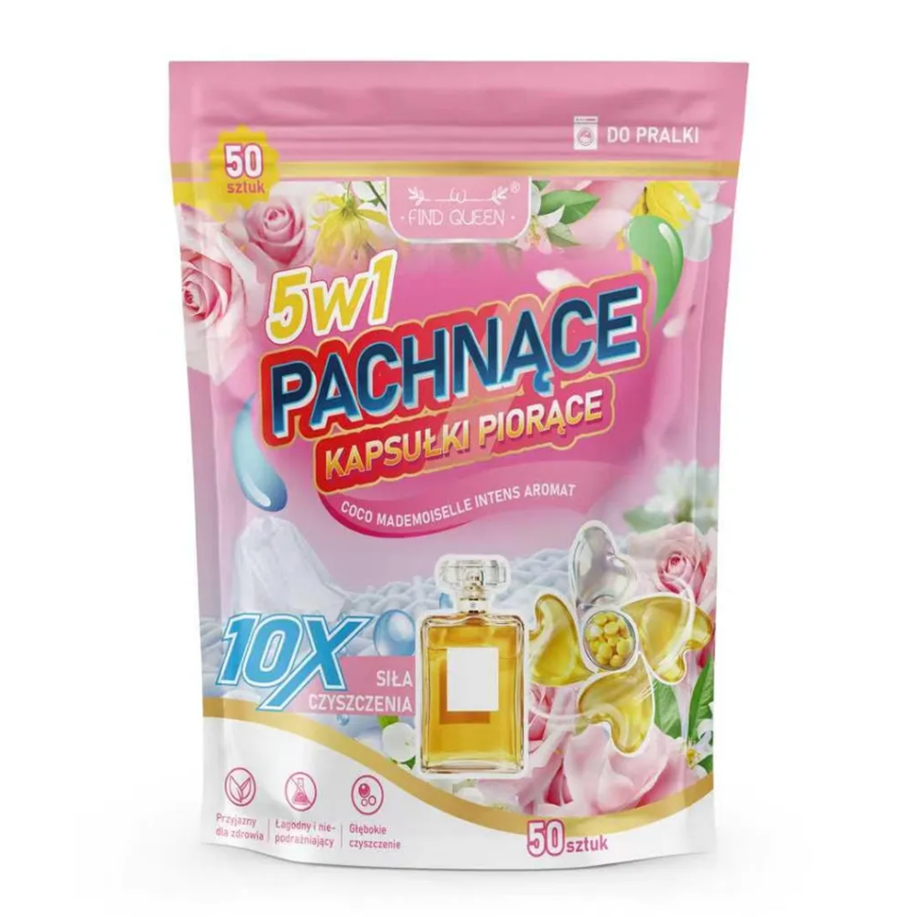 Find Queen Pachnące Kapsułki do Prania 5w1 Coco Mademoiselle Intens Aromat - 50 szt.